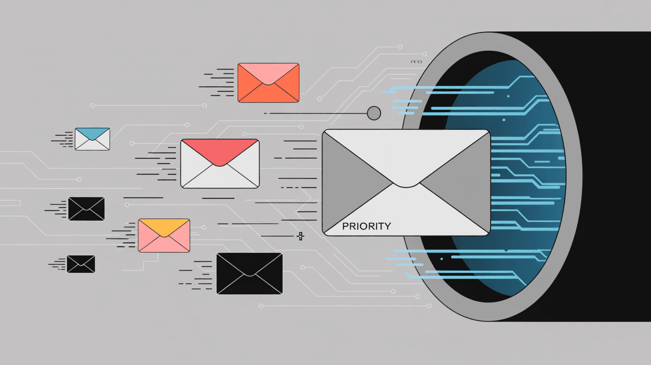 High-volume email processing system showing fast delivery and priority handling for efficient newsletter campaigns